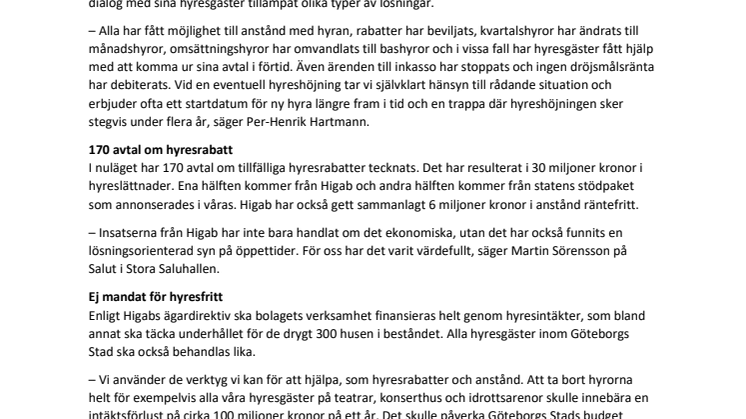 30 miljoner kronor i hyresrabatter