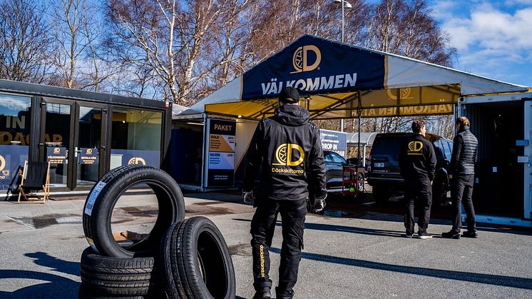 Däckskiftarna är en franchisekedja bestående av egna företagare.