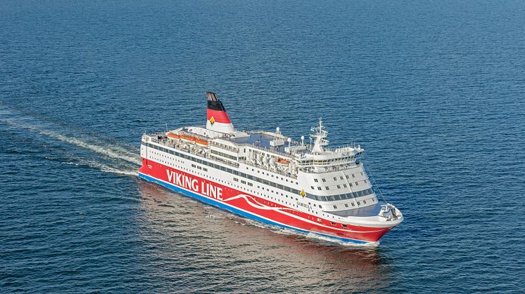 Viking Lines Gabriella börjar trafikera mellan Stockholm och Helsingfors i juli månad. Foto: Viking Line
