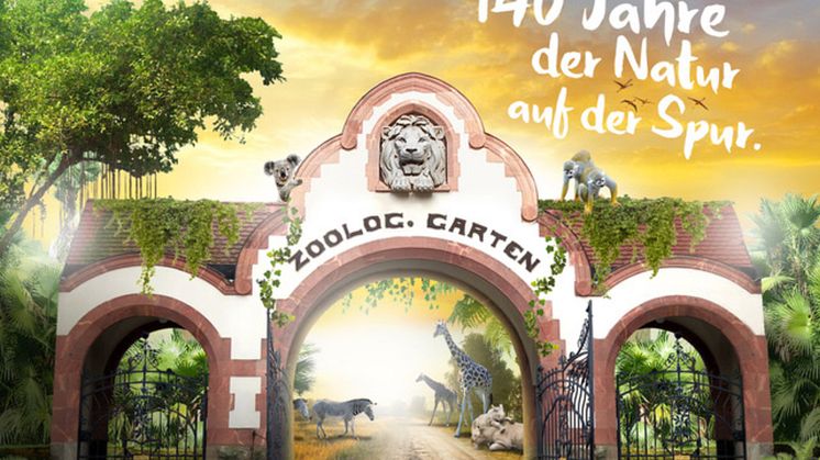 140 Jahre Zoo Leipzig - Jubiläumsplakat 2018