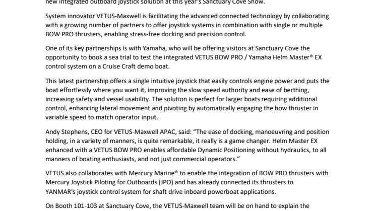 May 2023 - VETUS-Maxwell to Showcase Benefits of its BOW PRO Thrusters in New Connected Joystick Solution.FINAL.pdf