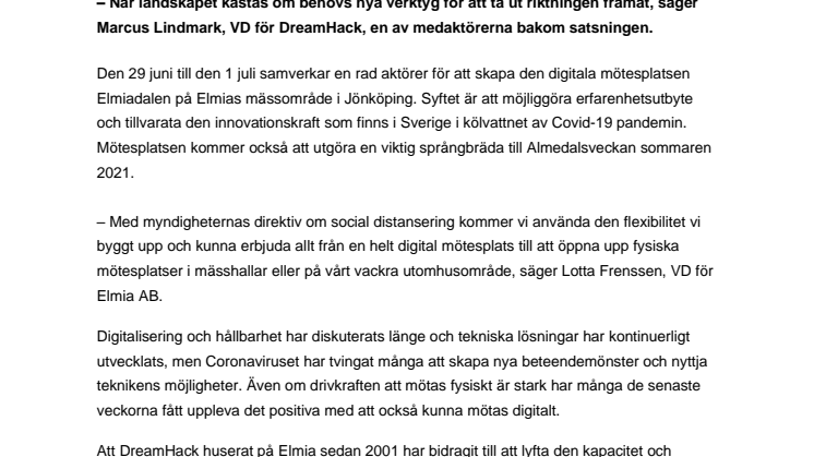 Elmiadalen visar vägen framåt 