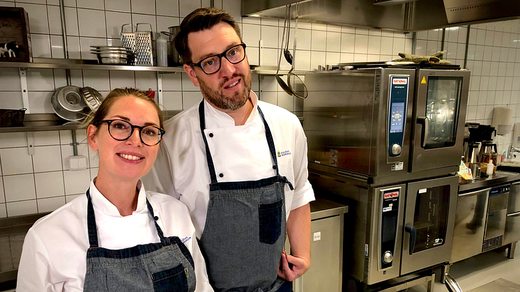 Charlotte Holm Brodersen och Michael Hallström tog initiativ till klimatveckan och jobbar som måltidsutvecklare i Eslövs och Höörs kommuner.