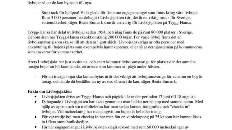 Nu ska 2 000 trasiga livbojar bytas ut