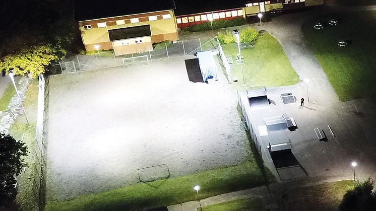 Kalmar kommun belyser gruvans fotbollsplan med Titan (4)