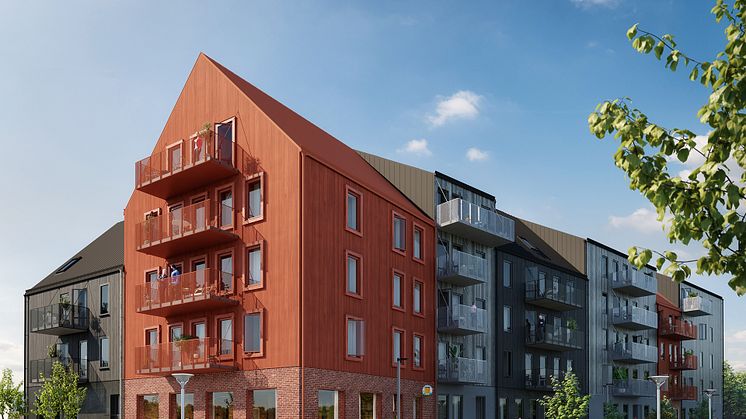 ​OBOS i samarbete med Veidekke – bygger en Svanenmärkt, Trygg BRF Sigtuna Stadsängar
