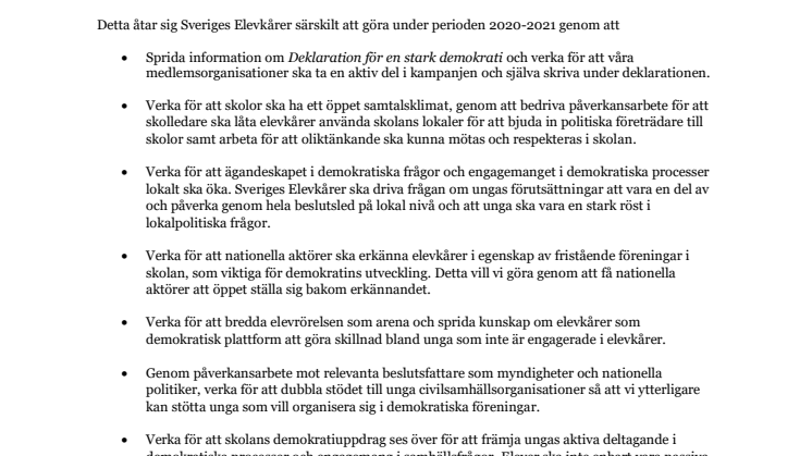 Deklaration för en stark demokrati