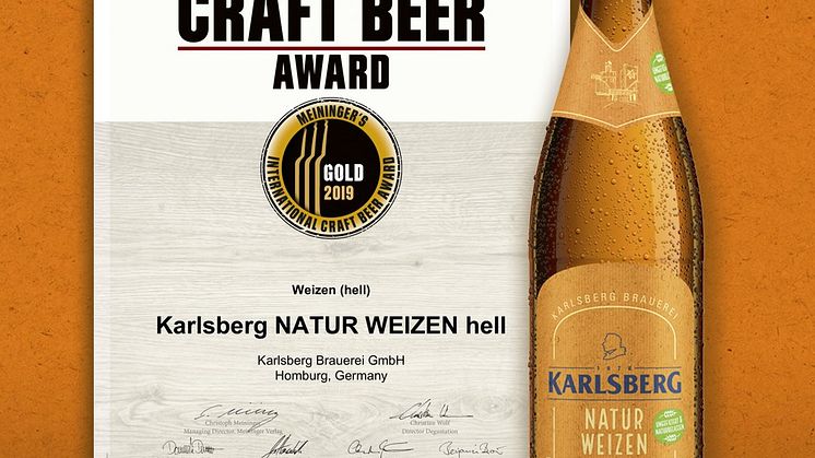 Gold für Karlsberg Natur Weizen