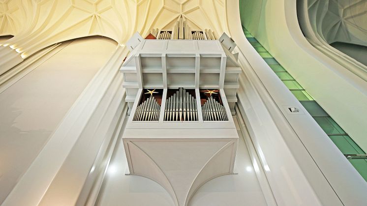 Schwalbennestorgel im Paulinum der Universität Leipzig - Foto: Karolin Kelm