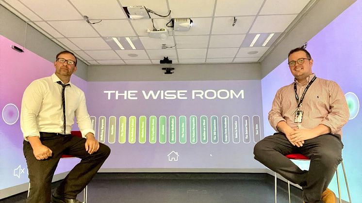Dr Tor Alexander Bruce and Associate Professor Barry Hill in The WISE Room