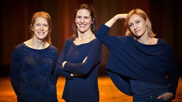 Från vänster: Johanna Persson, Cecilia Zilliacus och Kati Raitinen. Foto: Mats Lundqvist