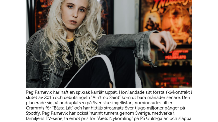 Peg Parnevik klar för Furuviks Stora Scen