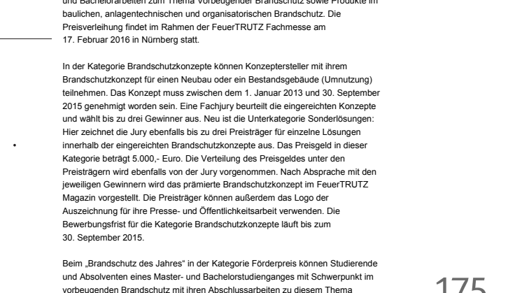 Brandschutz des Jahres 2016