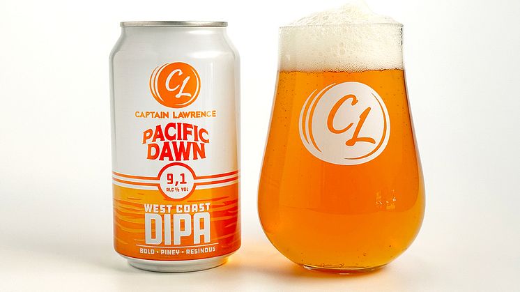 Captain Lawrence Brewing Company lanserar Pacific Dawn DIPA i fast sortiment på Systembolaget