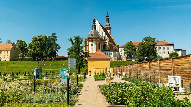 Ein einmaliges Zeugnis der Gartenbaukunst wurde in Neuzelle wiederbelebt. Die Klostergärten zählen zu den bedeutendsten Gartenanlagen in Deutschland. Foto: TMB-Fotoarchiv/Steffen Lehmann.