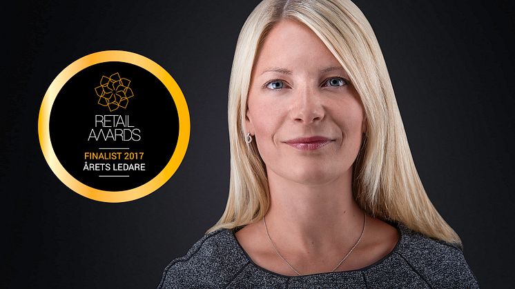 Susanne Ehnbåge, vd NetOnNet AB, stolt finalist som Årets Ledare 2017 i Retail Awards