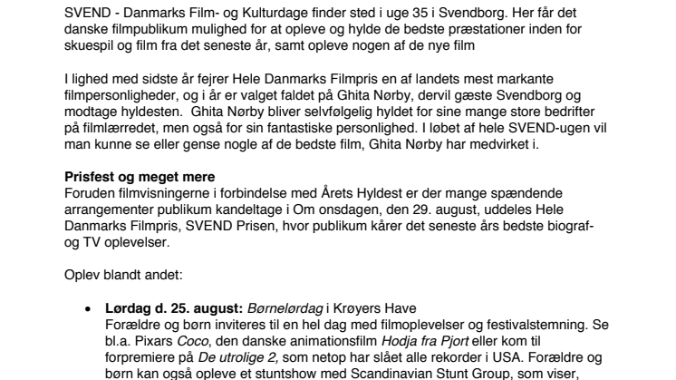 Pressemeddelelse 