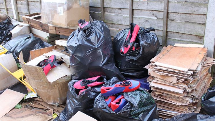 Op Ugly Discarded coverload of clothes NW13/15 Salford couple jailed for £3.8m tobacco duty fraud
