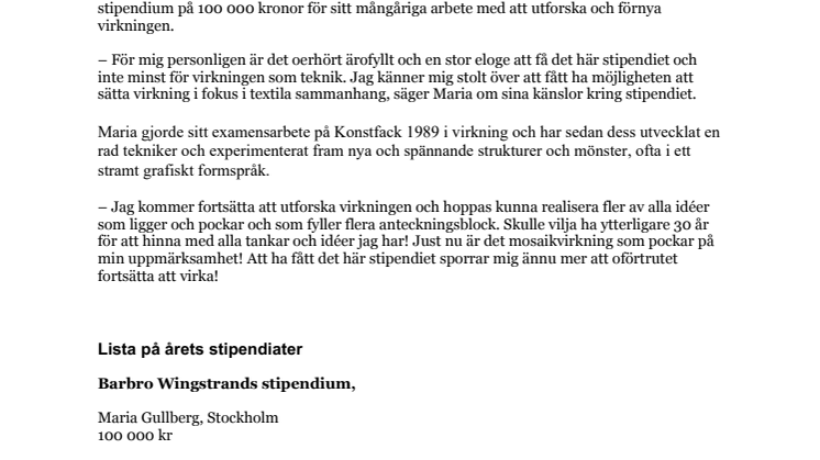 Här är alla årets stipendiater – delar på 235 000 kronor!