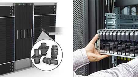 Producent av dataservrar använder Non-Drip koppling till kylning