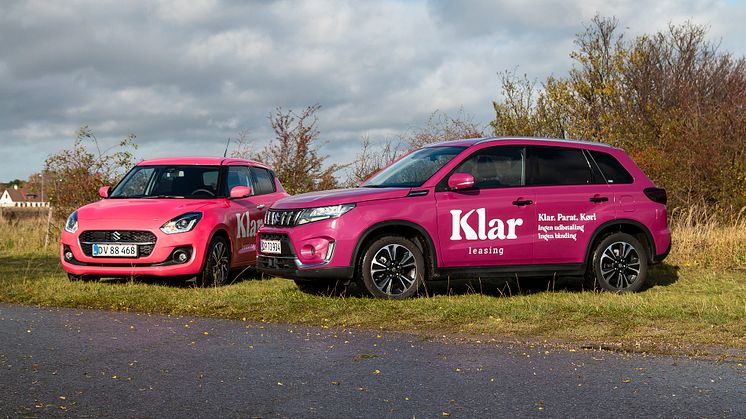 Mobilitetsløsningen Klar leasing tilbydes nu hos Suzuki-forhandlere landet over 