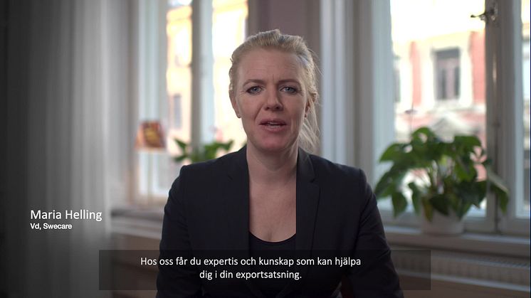 Vad gör Swecare? Hör vår VD Maria Helling berätta!