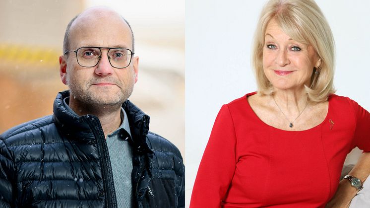Hans Sandberg, Umeå, och Alexandra Charles, ordförande för 1,6 & 2,6 miljonerklubben, har båda glaukom.