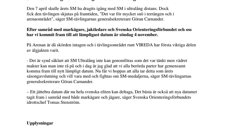 SM i orientering 2018