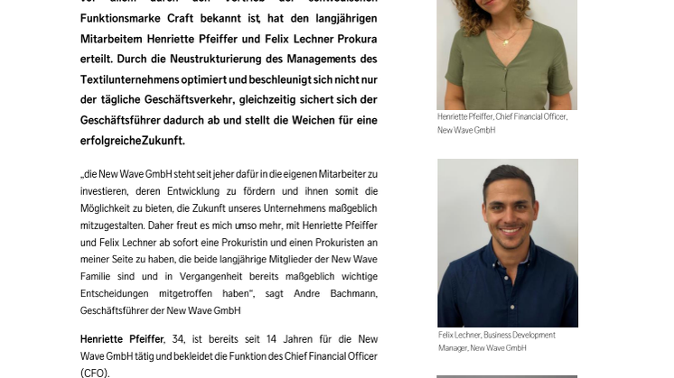 Verstärkung aus den eigenen Reihen