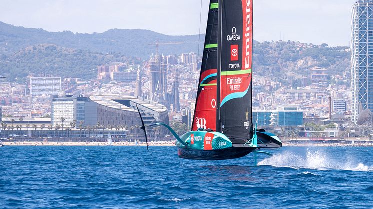 Emirates Team New Zealand training in Barcelona (c)America’s Cup