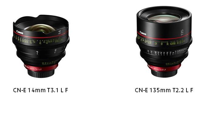 Canon utvider Cinema EOS-systemet med to primærobjektiver: EF Cinema vidvinkel og telefoto