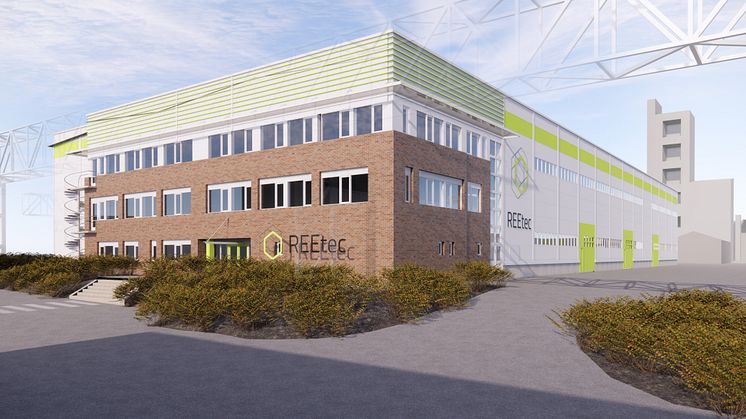 Illustration: REEtec industrial plant at Herøya