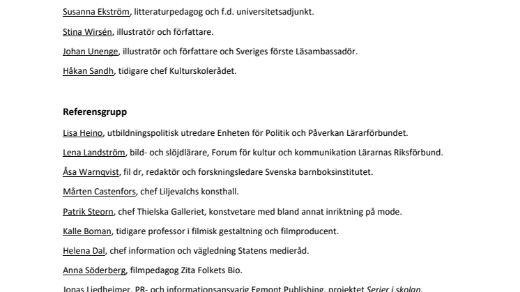 Sakkuniga, referensgrupp, regioner och län, samarbetspartner PDF