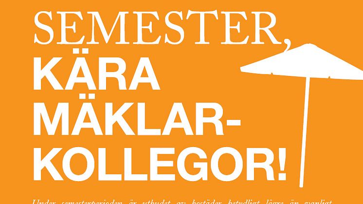 Erik Olsson Fastighetsförmedling kommenterar bostadsmarknaden