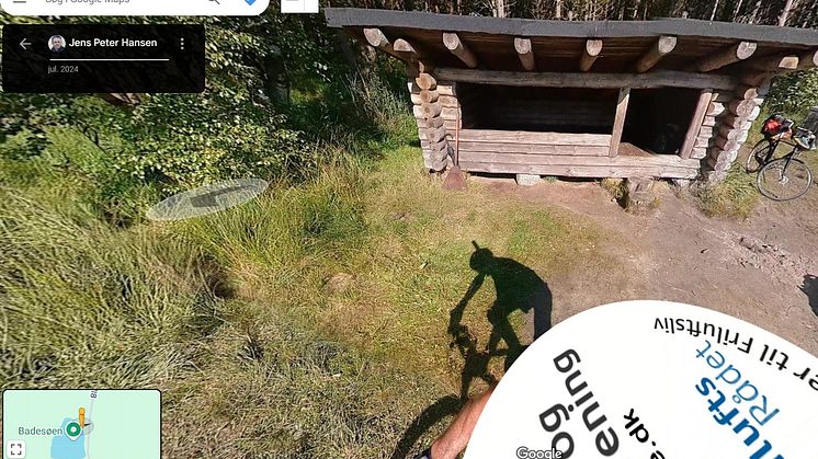 Trailview på Læsø - Google Street View, shelter ved badesøen med skyggen af jp.jpg