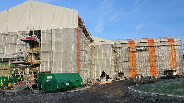 Skolans pågående byggnation