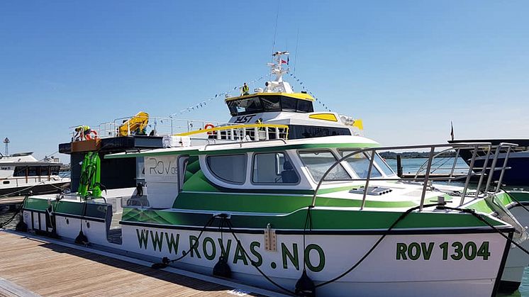 Image - Fischer Panda UK - The 13m ROV1304 ROV inspection and survey boat designed by Fareham-based BW SeaCat for Norwegian company Rov AS, pictured at Seawork International 2018