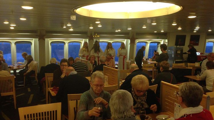 Lucia-Chor hos Scandlines