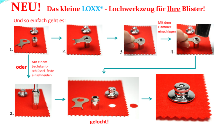 NEU!  Das kleine LOXX® Lochwerkzeug - Innovation durch Schaeffertec!
