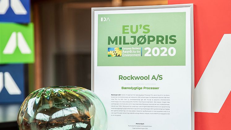 ROCKWOOL får EU’s miljøpris 2020 i Danmark