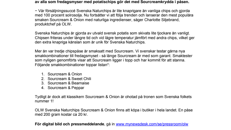 OLW Svenska Naturchips växer med succésmak