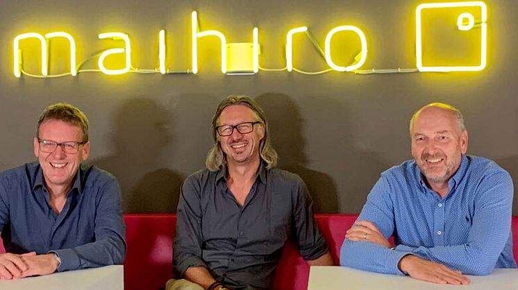 Das maihiro-Geschäftsführungsteam (v.l.n.r.): Bernd Hesse, Mark Roes und Uwe May. Foto: maihiro GmbH.