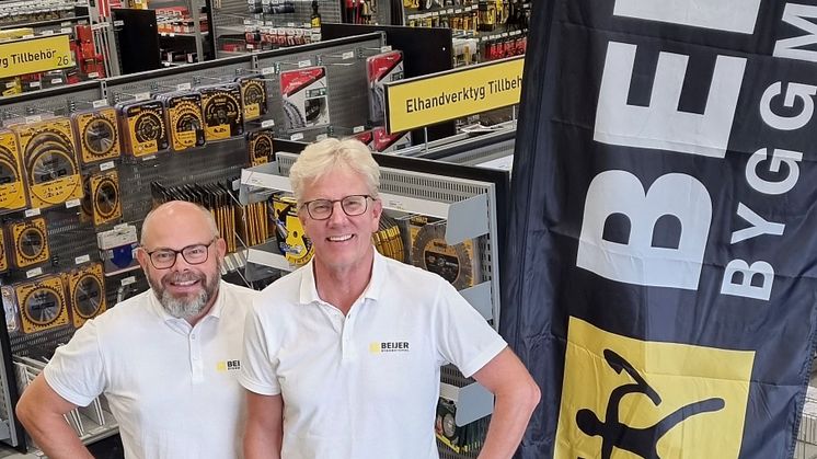 Lars Hägglund, Filialchef Sundsvall och Peter Björs, Regionsäljare på Beijer Byggmaterial AB