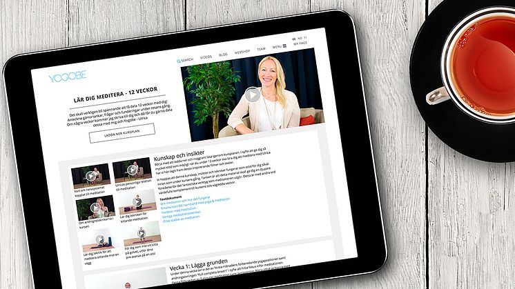 ​Yogobe lanserar system för distansutbildningar och kurser online inom hälsa 