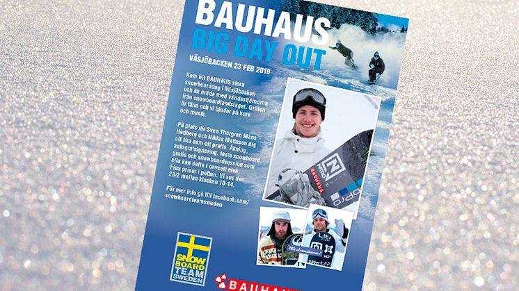 Snowboardlandslaget kommer till Väsjöbacken den 23 februari kl 10–14