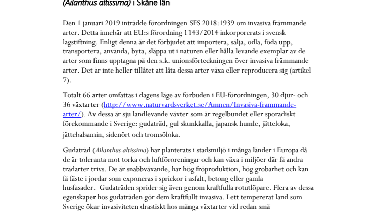 Här kan du ta del av Länsstyrelsen Skånes begäran om uppgifter