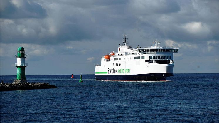 Scandlines' neue Hybridfähre "Berlin" auf Probefahrt 