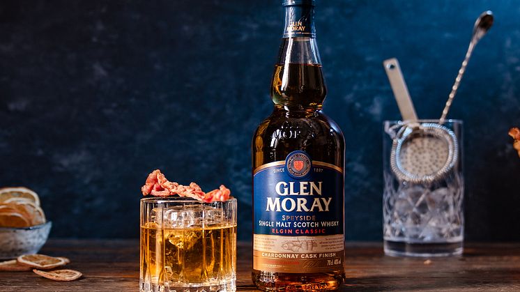 Testa Matgeeks variant av Bacon Old Fashion med Glen Moray