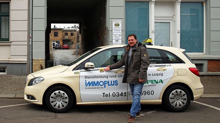 Thomas Bühnert von "4884 - Ihr Funktaxi", der ältesten Leipziger Funktaxenzentrale GmbH 