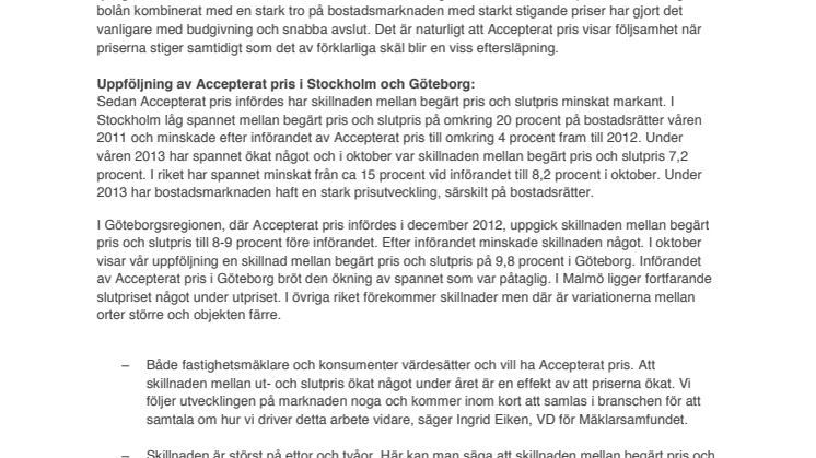  Tydligast genomslag för Accepterat pris i Stockholm 